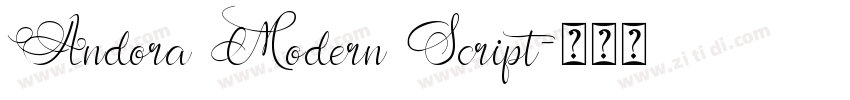 Andora Modern Script字体转换